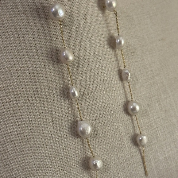 Cult Gaia Gold and White Pearl Earrings - Picture 2 of 5